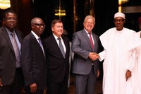 President Buhari Receives Roelof Joosten, Global CEO Friesland Campina