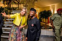 Hare Majesteit Koningin Máxima and Nigerian Vice President Prof. Yemi Osinbajo (SAN)