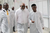 NSA Monguno, Governor Akeredolu and HM of Agriculture Audu Ogbeh