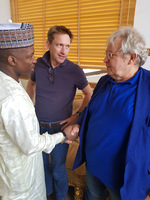 Mr. Musa Kabiru our Trade minister at the Nigerian Embassy with Mr Nico De Groot and Mr Robert Van Donk of Bosman Van Zaal